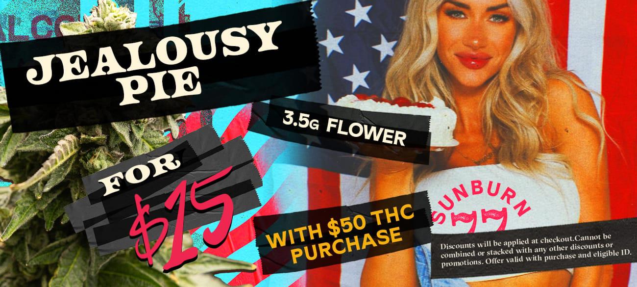 Jealousy Pie 3.5g Flower for $15