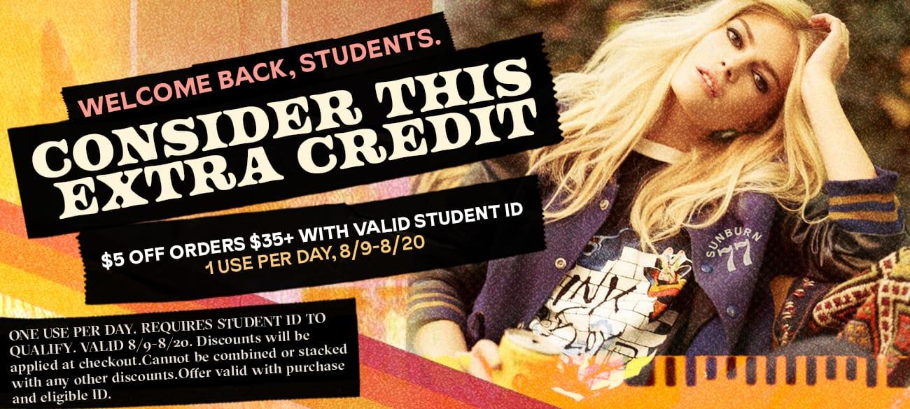 Student Discount: $5 Off Orders $35+ - Cannabis deal image
