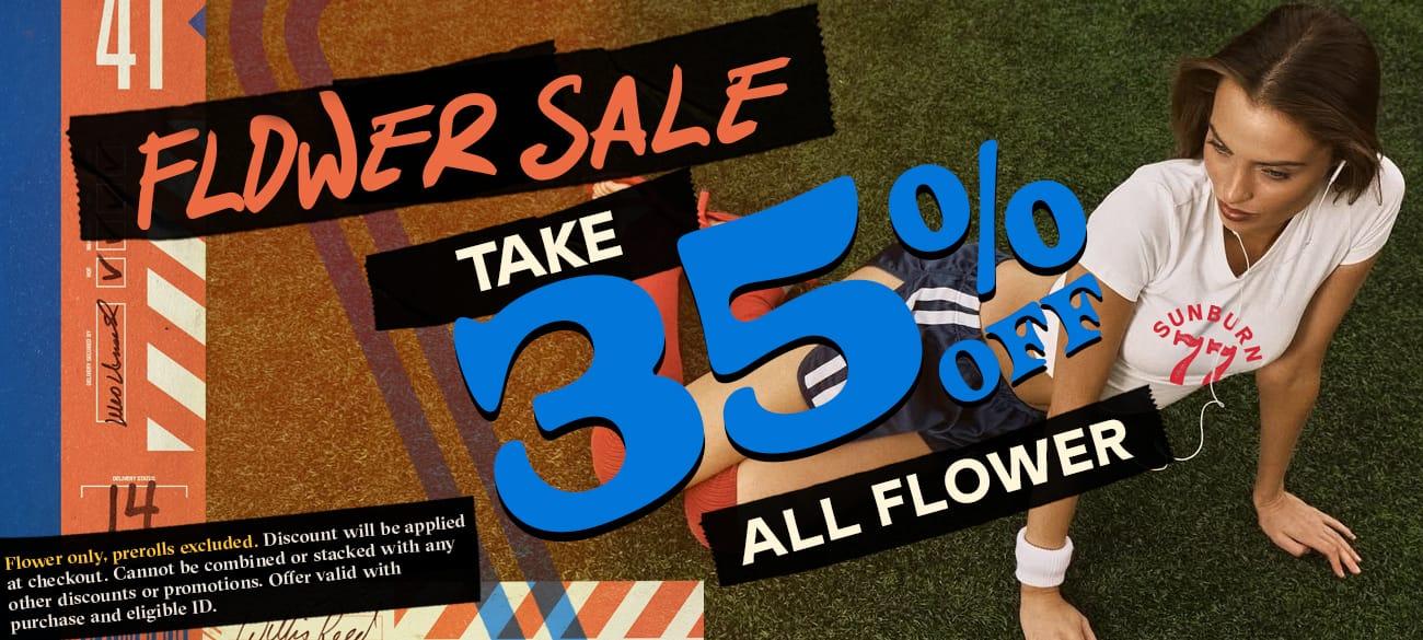 35% Off All Flower Sale - Cannabis deal image