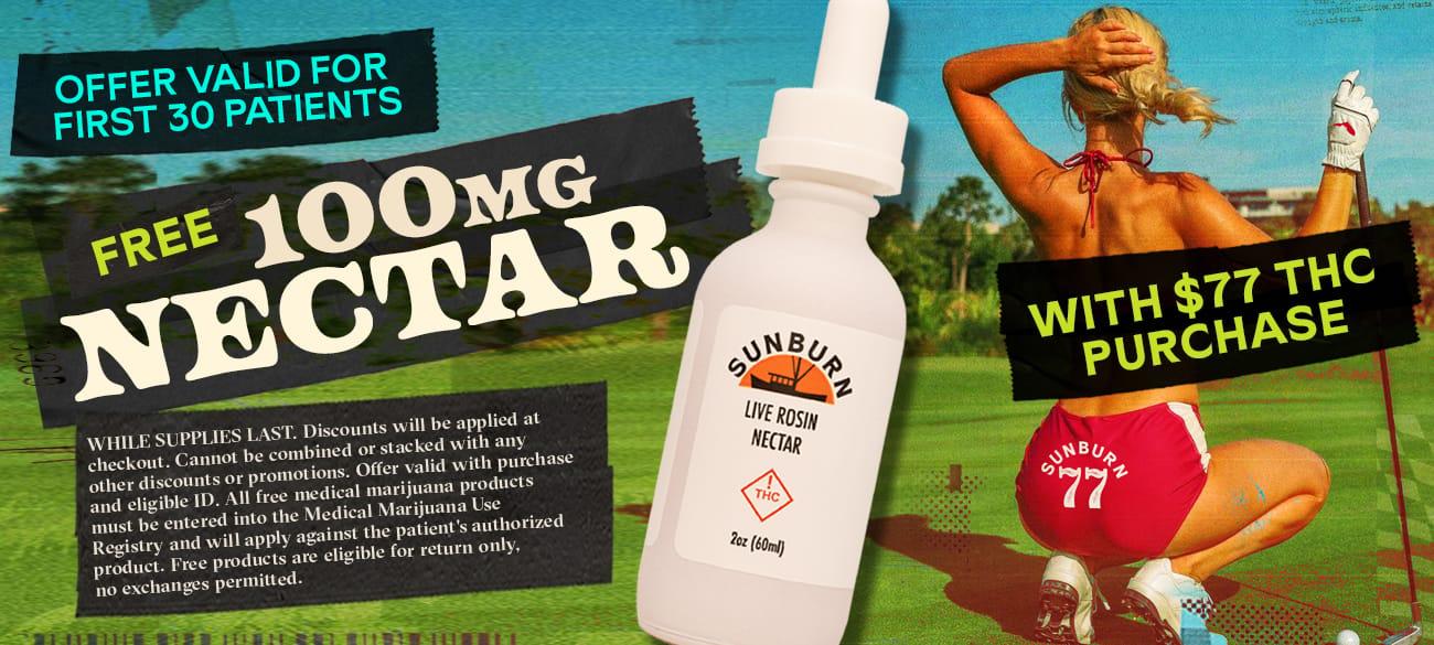 Free 100mg Nectar With $77 Purchase