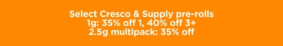 Cresco & Supply Pre-Roll Deals - Cannabis deal image