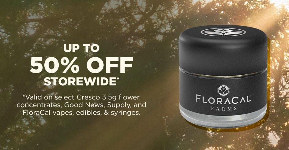 Up to 50% Off Storewide Select Items - Cannabis deal image