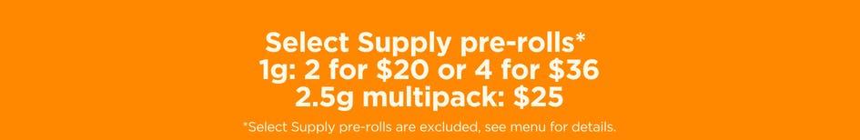 Select Supply Pre-Roll Deals