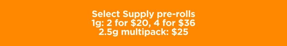 Select Supply Pre-rolls Deals