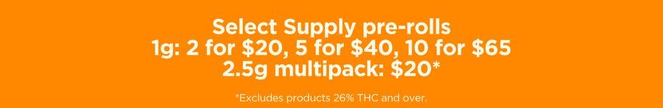 Select Supply Pre-Roll Deals