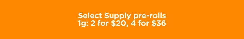 Select Supply Pre-rolls Deals - Cannabis deal image