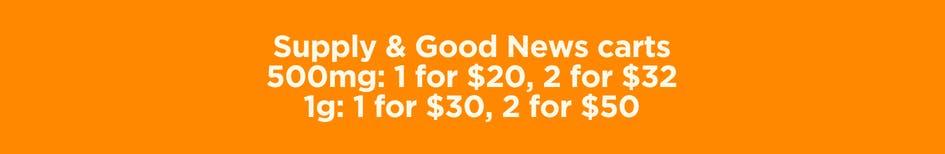 Supply & Good News Cart Deals