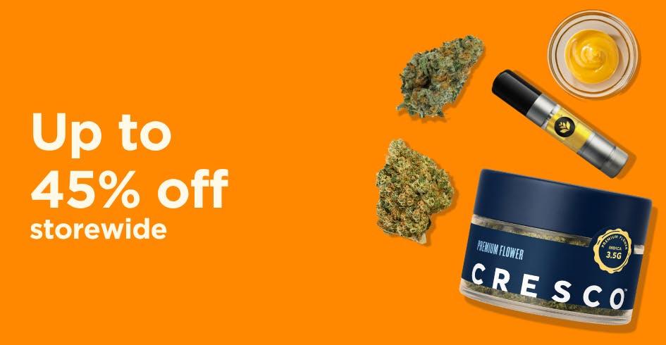 Up to 45% Off Storewide Deals - Cannabis deal image