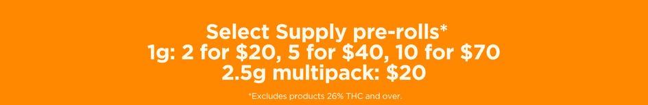 Select Supply Pre-Roll Deals
