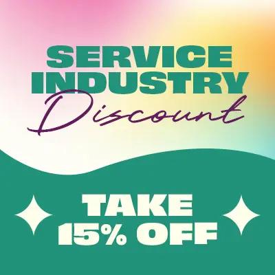 Service Industry Discount: Take 15% Off - Cannabis deal image