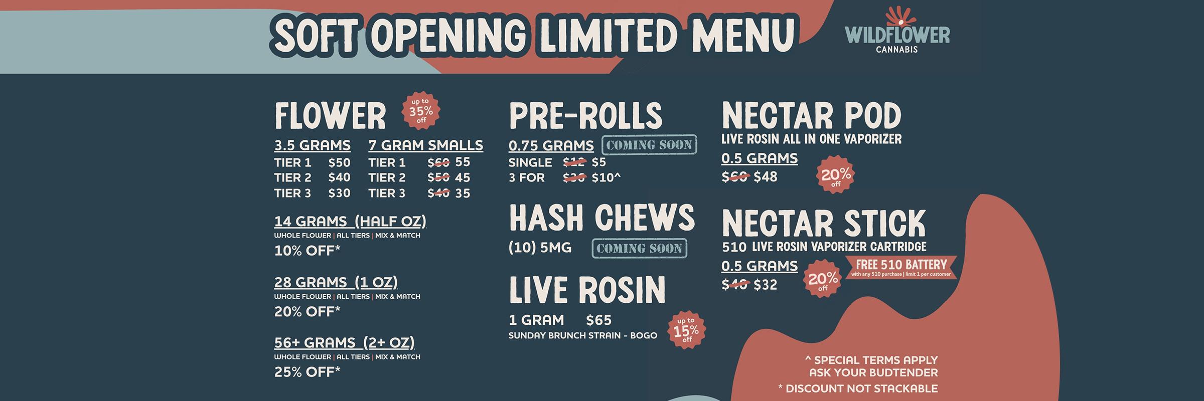 Soft Opening: Up to 35% Off & BOGO - Cannabis deal image