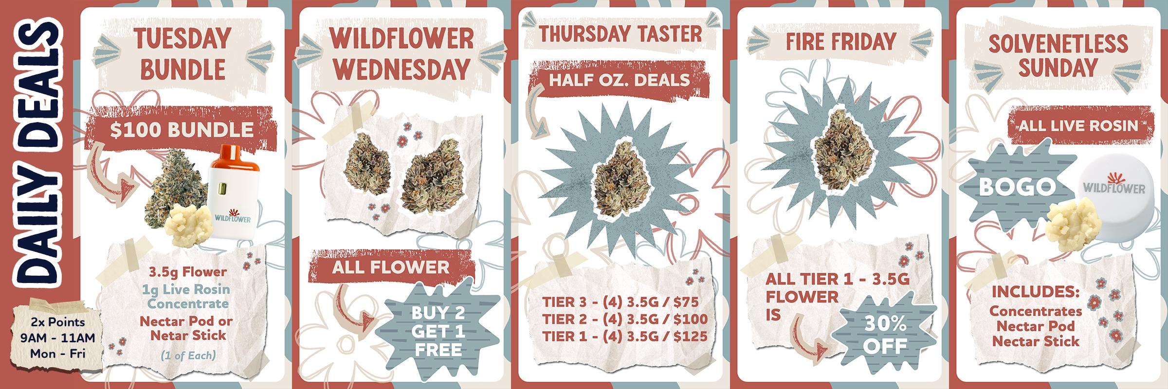 Daily Deals: BOGO, 30% Off & $100 Bundles - Cannabis deal image