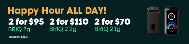 Happy Hour BRIQ Vape Deals All Day!