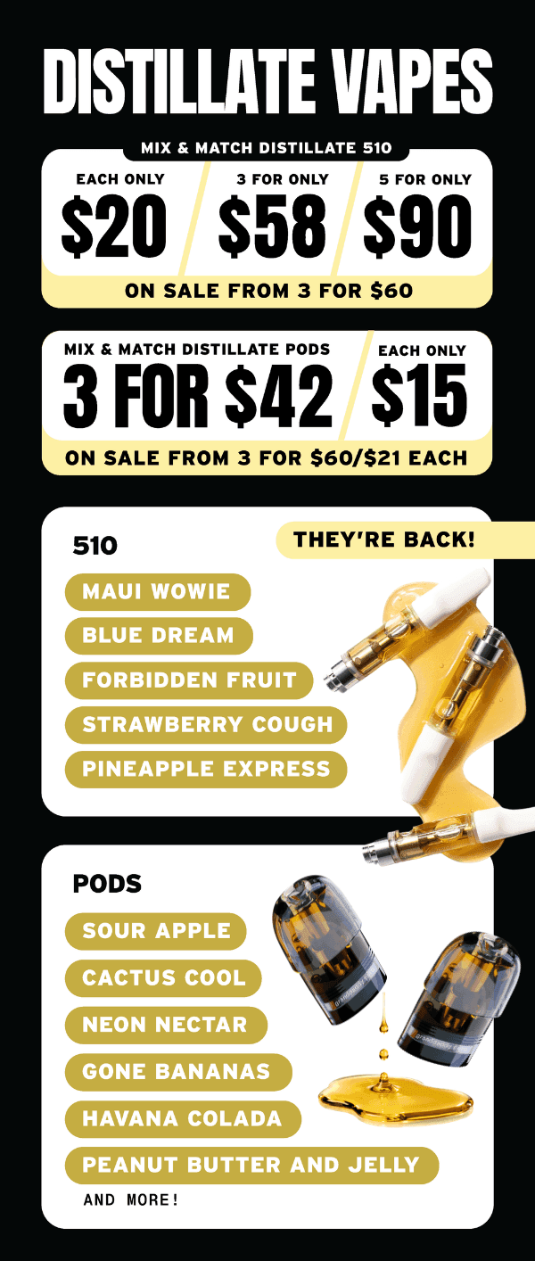 Distillate Vapes Mix & Match Deals - Cannabis deal image