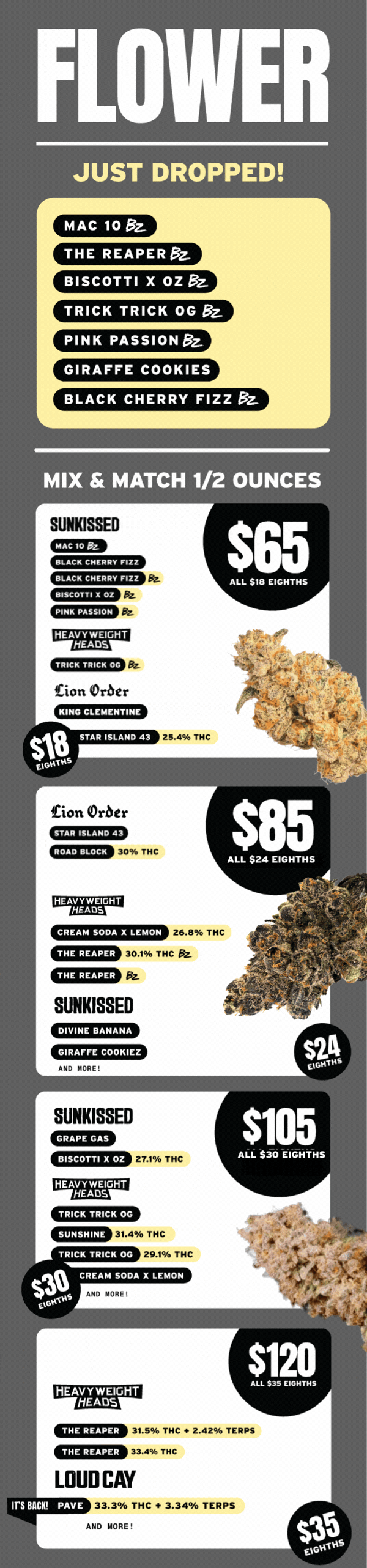 Flower Drops & Mix & Match Ounce Deals - Cannabis deal image