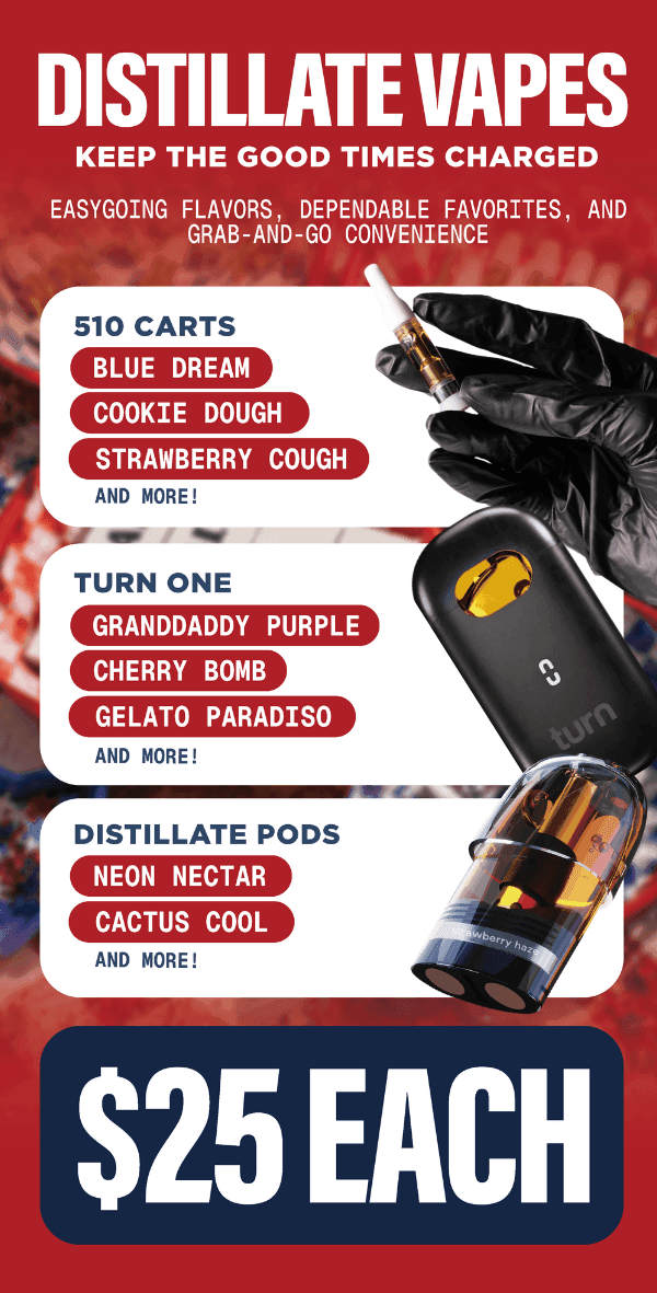Distillate Vapes $25 Each