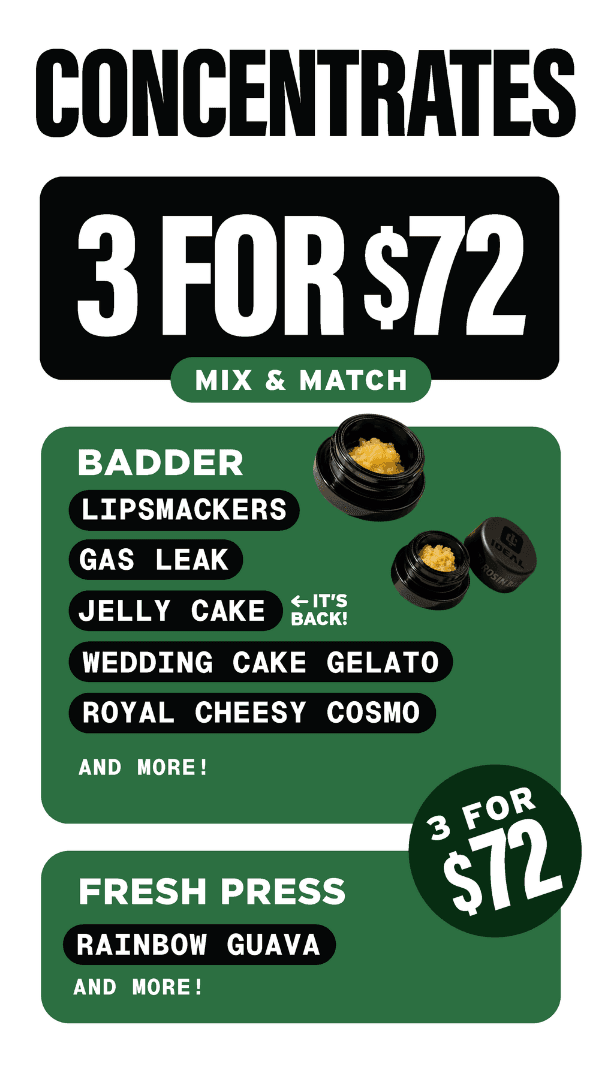 Concentrates 3 for $72 Mix & Match