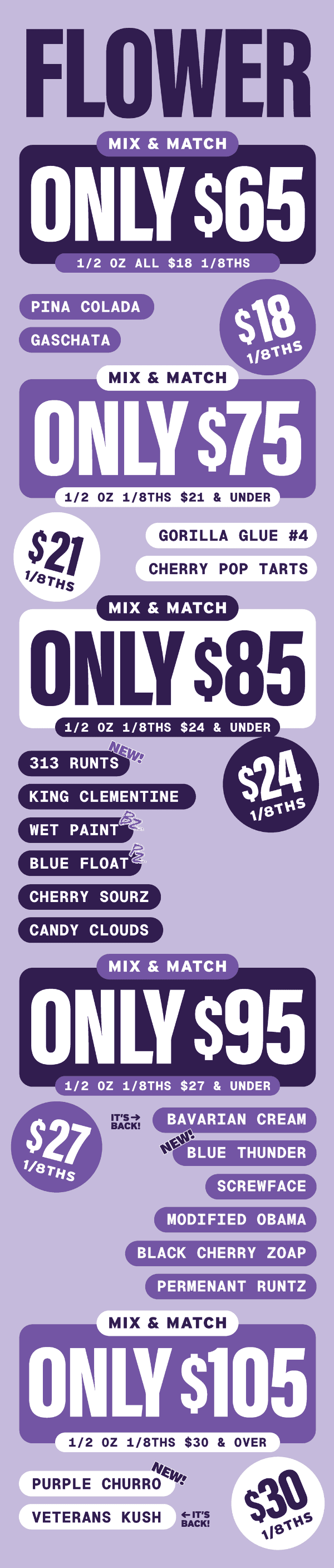Flower Mix & Match Deals on Eighths - Cannabis deal image