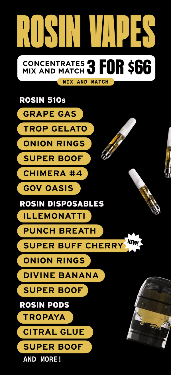 Concentrates Mix and Match 3 For $66 - Cannabis deal image