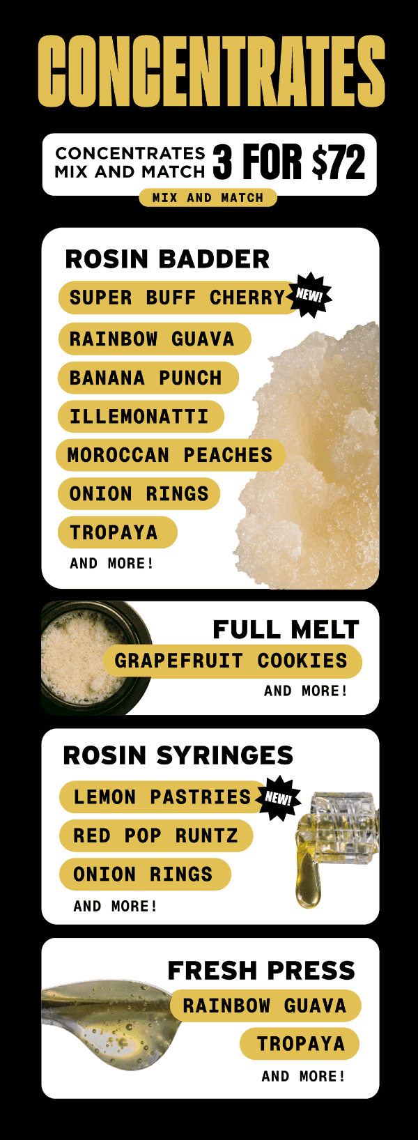 Concentrates Mix & Match Deals - Cannabis deal image