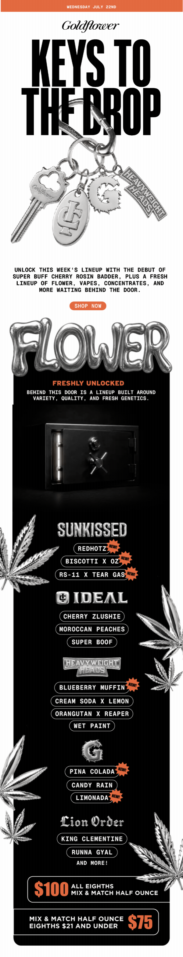 Flower Deals: Mix & Match Eighths & Half Ounces