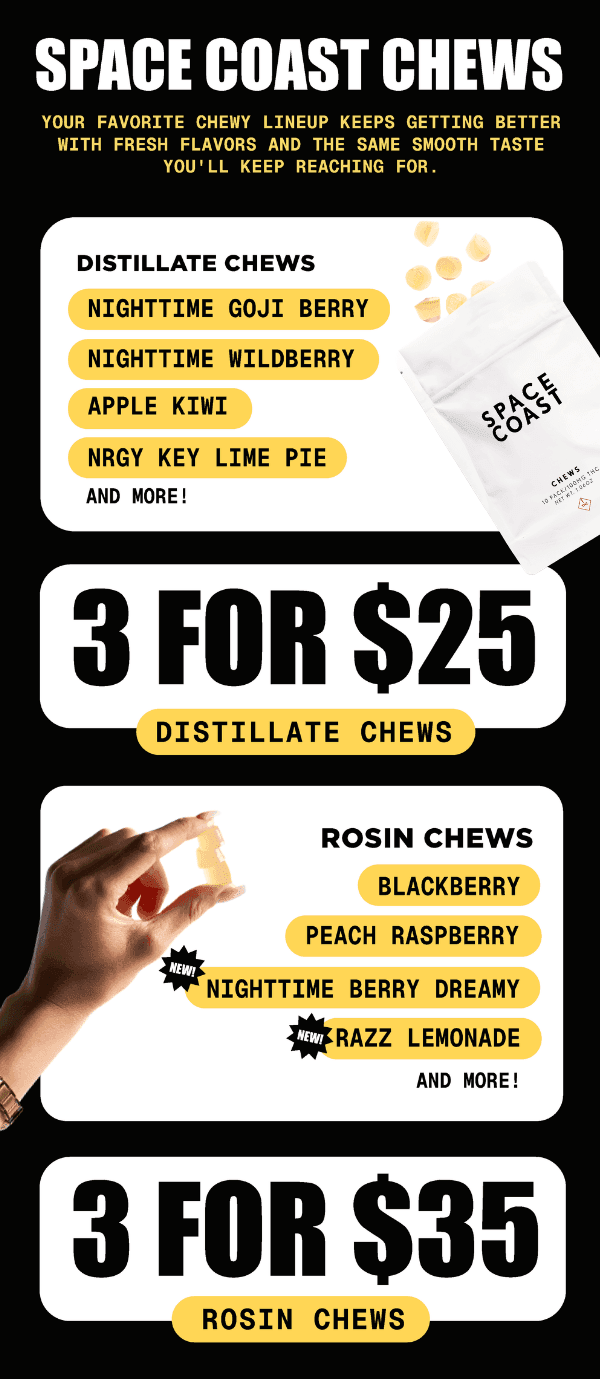 Distillate & Rosin Chews Deals - Cannabis deal image