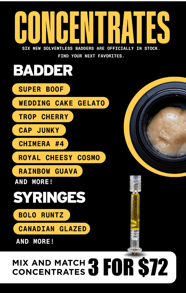Mix & Match Concentrates 3 for $72