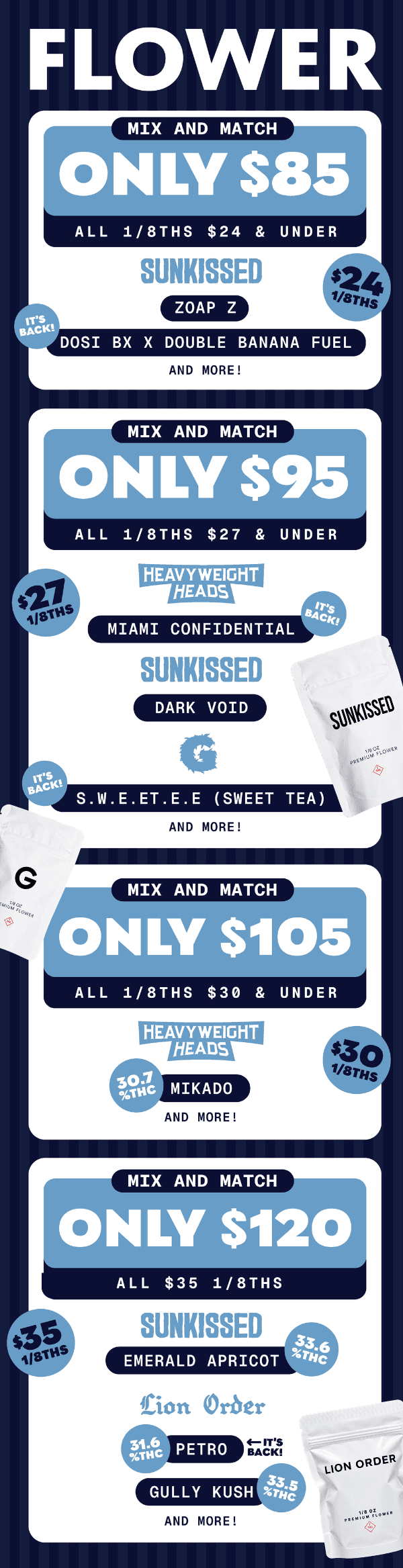 Mix and Match Flower Deals From $85