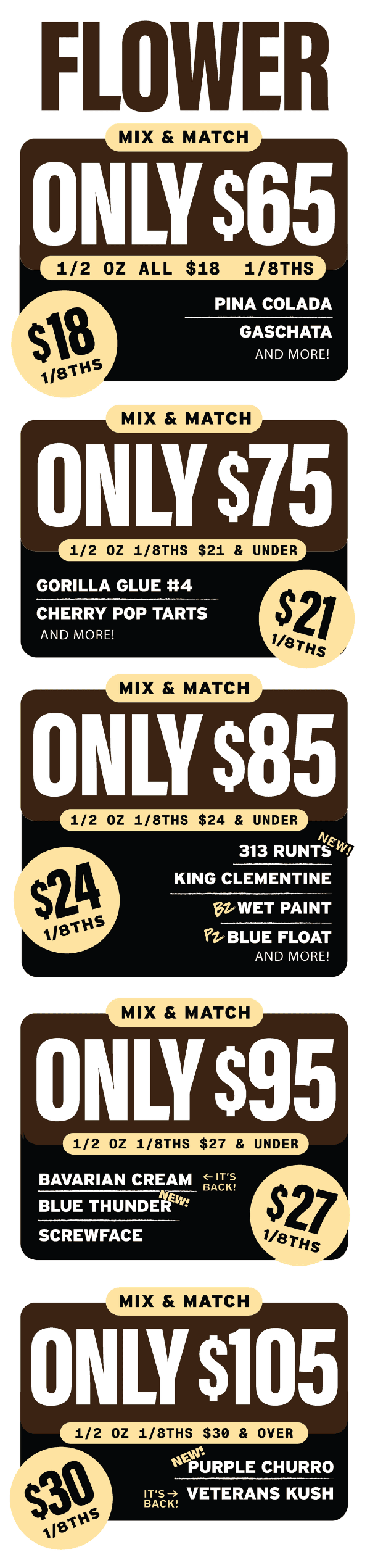 Flower Mix & Match Deals Up To $105 - Cannabis deal image