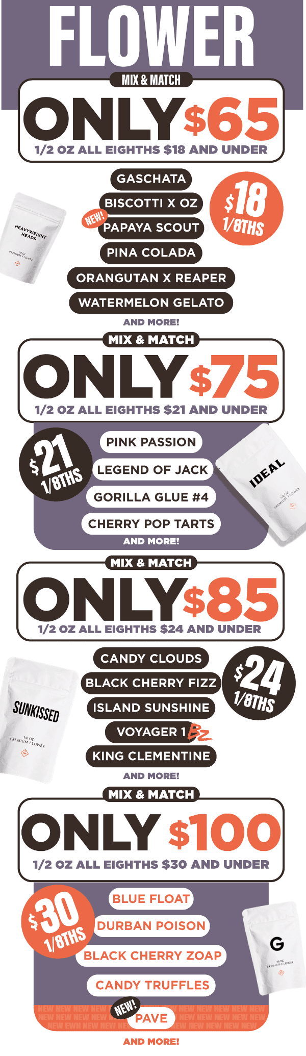 Mix & Match Flower Deals Starting at $65