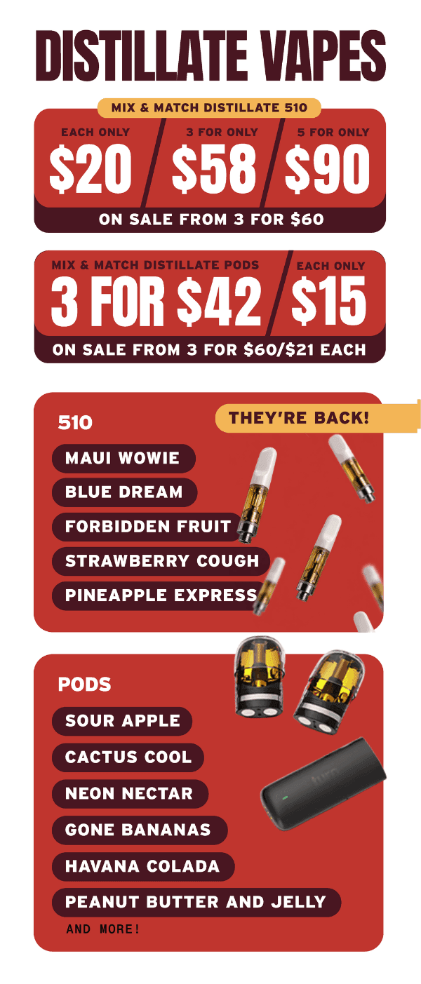 Distillate Vapes Mix & Match Deals - Cannabis deal image