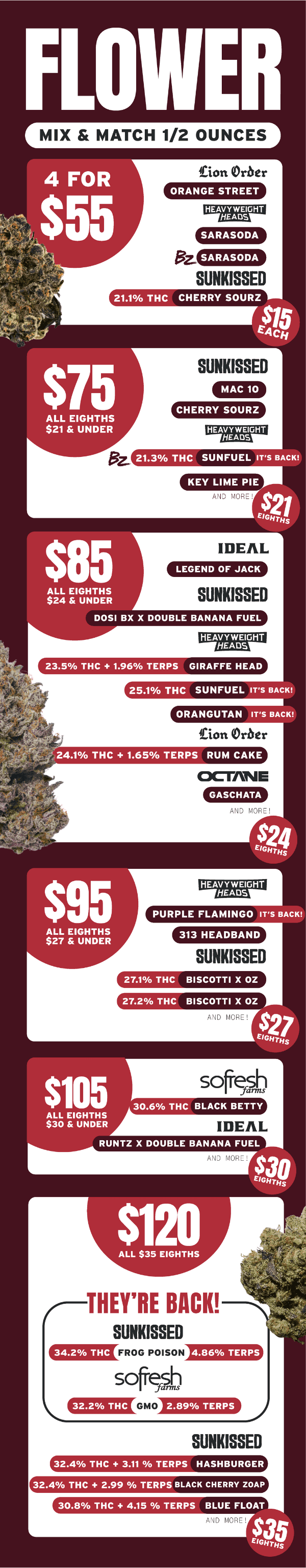 Flower Mix & Match 1/2 Ounces - Cannabis deal image