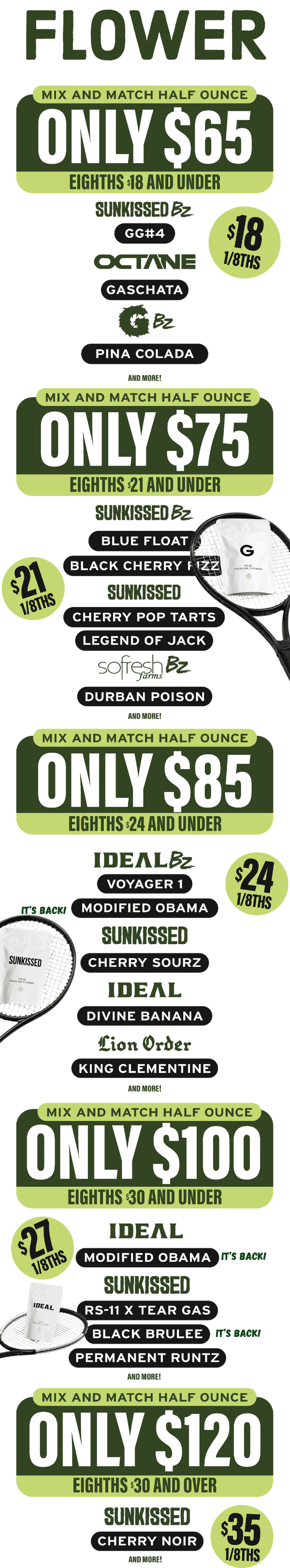 Mix & Match Half Ounces Starting at $65 - Cannabis deal image