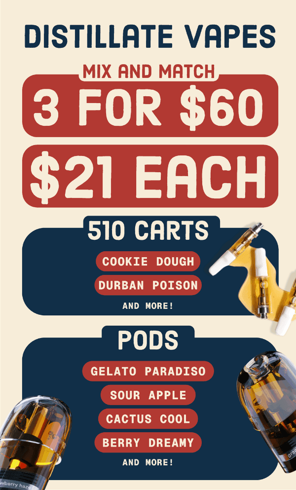 Distillate Vapes Mix and Match Deals - Cannabis deal image