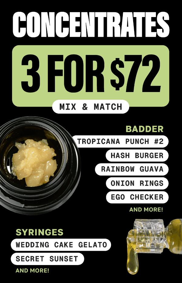 Concentrates 3 for $72 Mix & Match