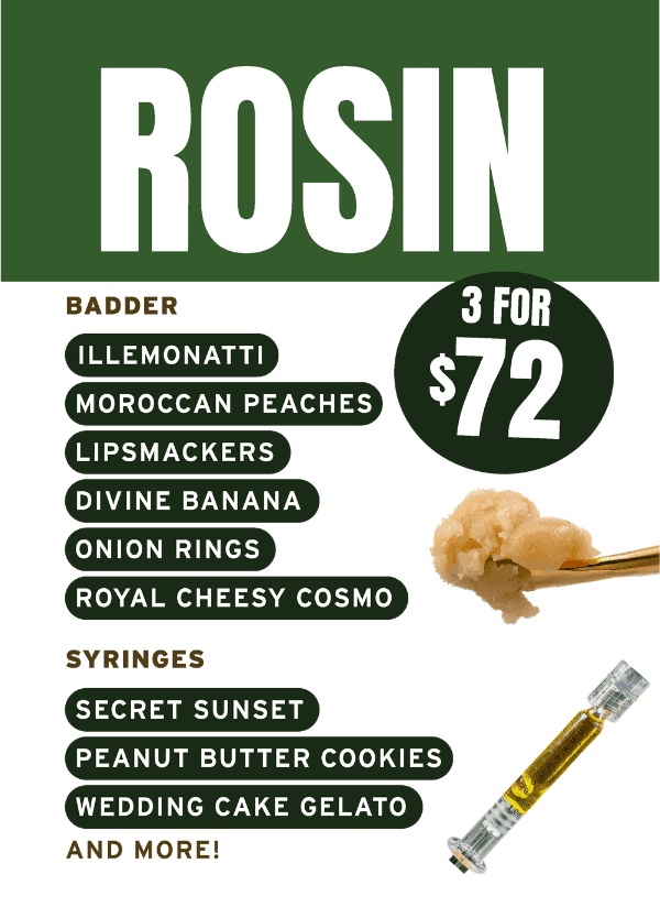 Rosin Deals: 3 for $72