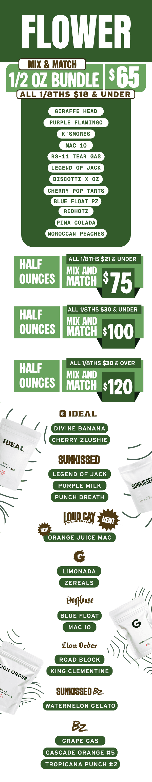 Mix & Match Flower Deals - Bundles & Singles - Cannabis deal image
