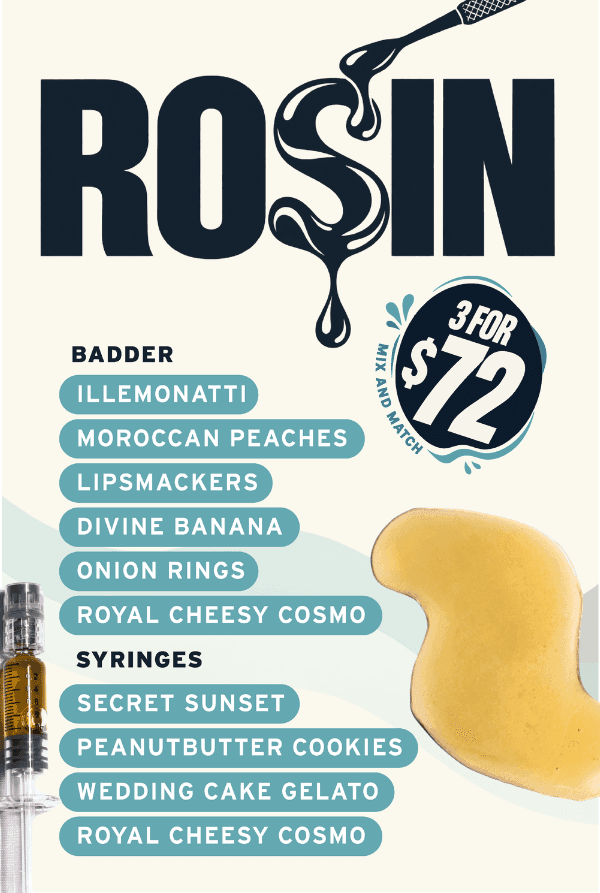 3 for $72 Rosin Badder & Syringes - Cannabis deal image