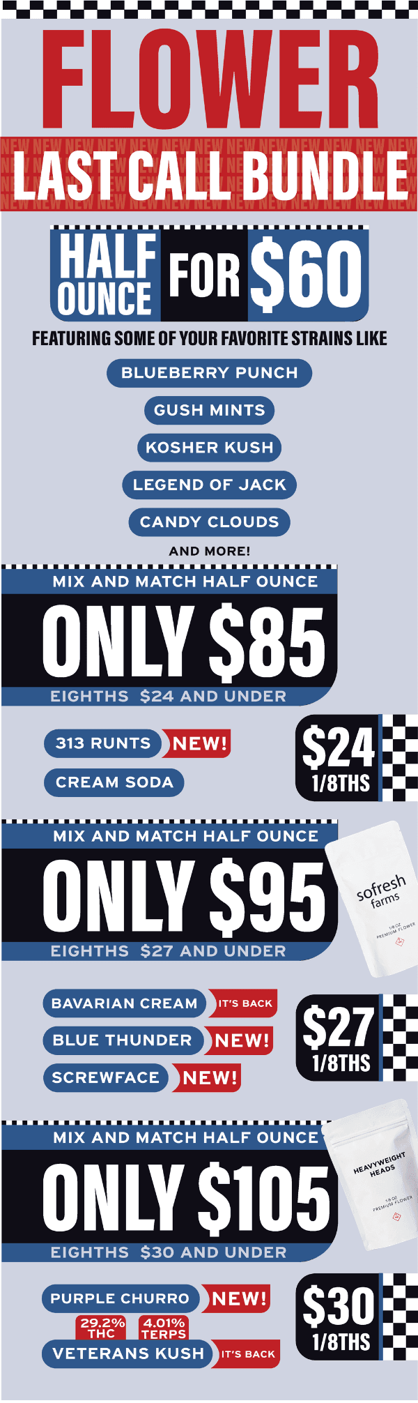 Flower Deals: Half Ounces to Eighths - Cannabis deal image