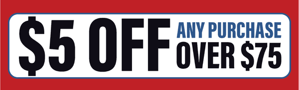 $5 Off Any Purchase Over $75