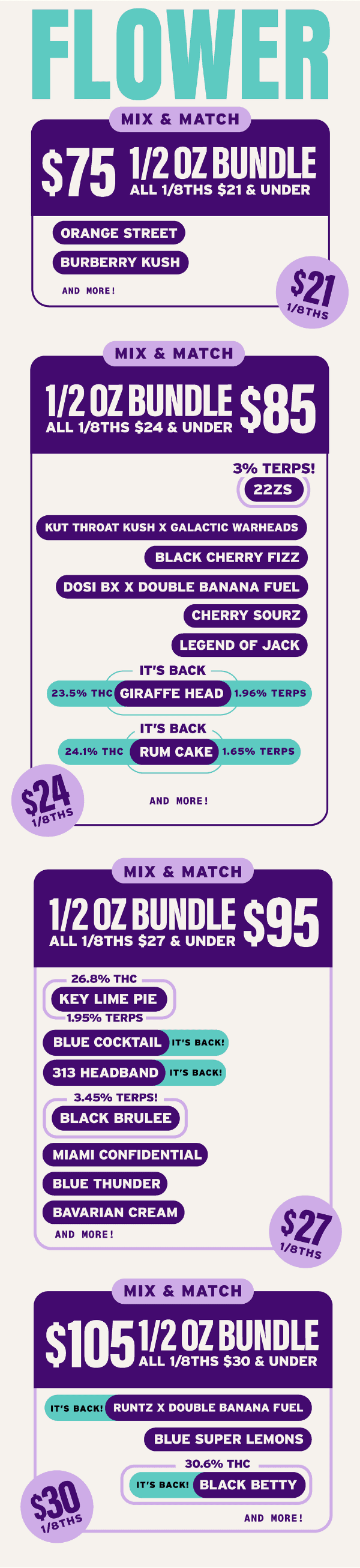 Mix & Match Flower Bundles from $75