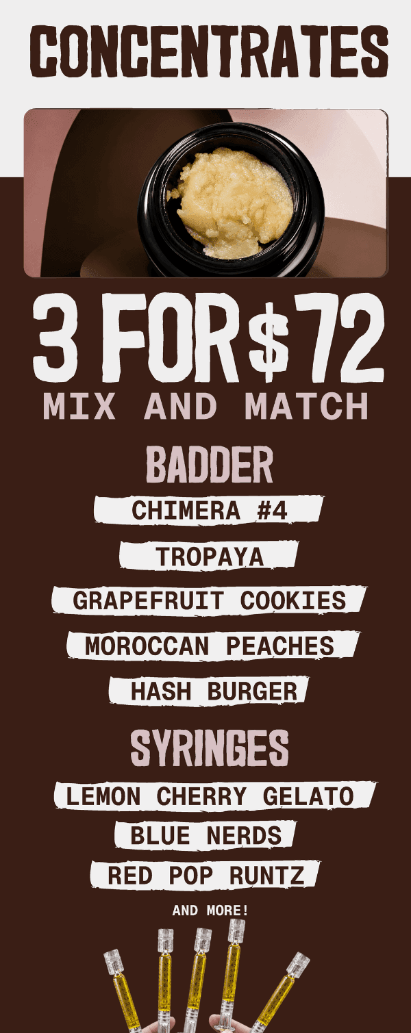 Mix & Match Concentrates: 3 for $72