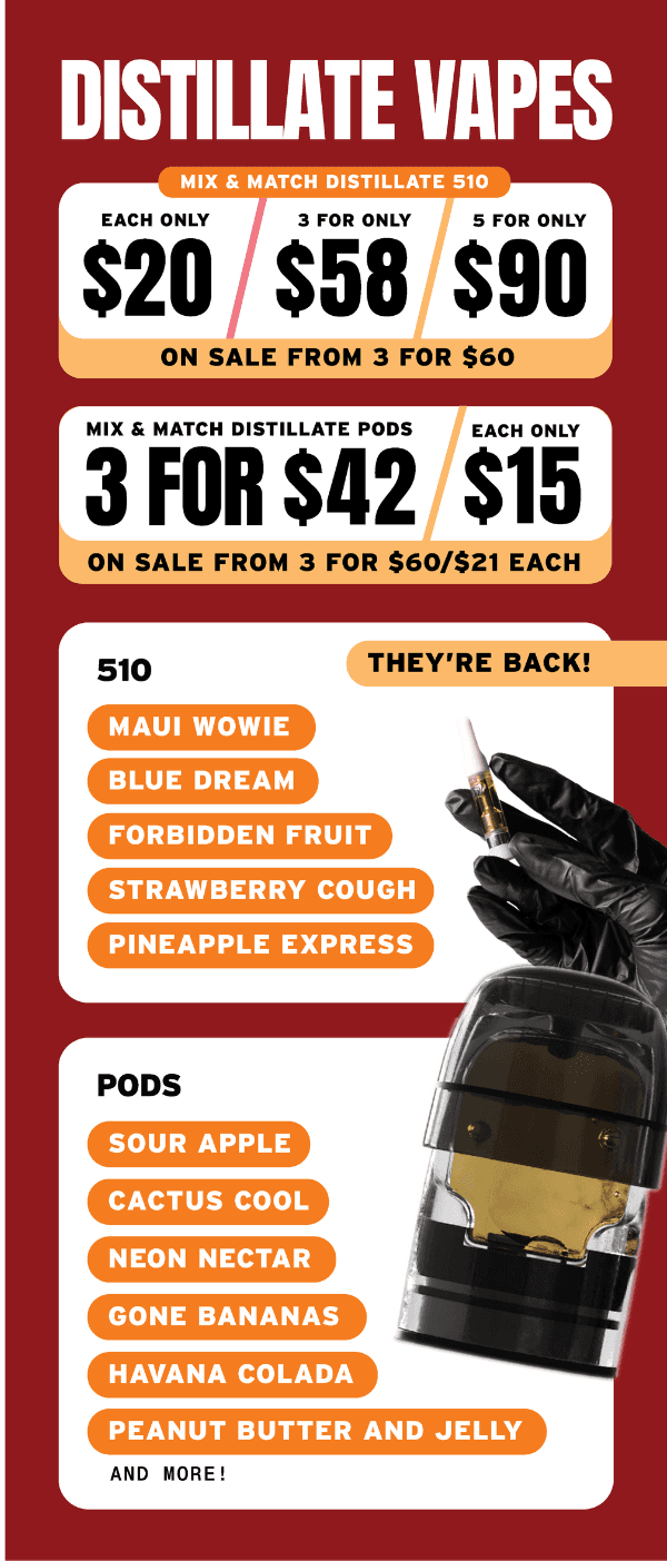 Distillate Vapes Mix & Match Deals - Cannabis deal image