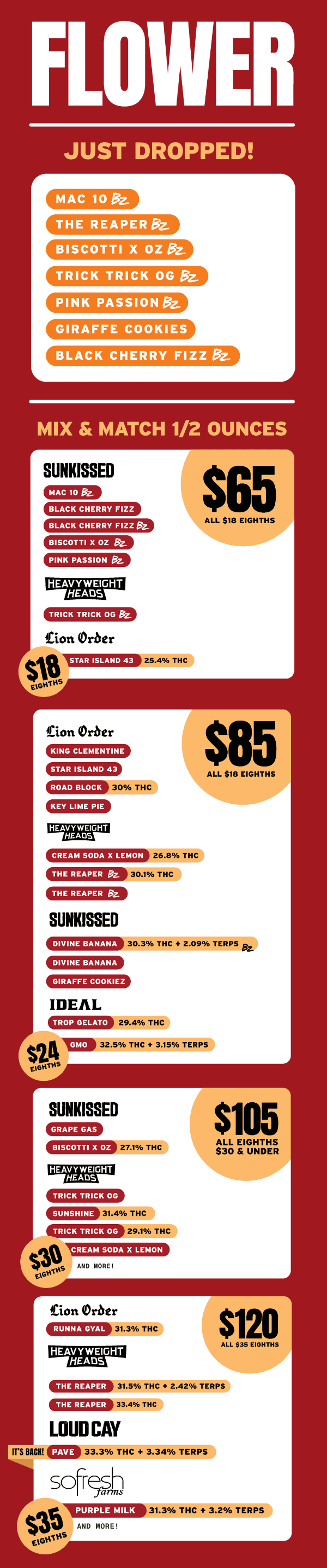 Flower Drops & Mix and Match Ounce Deals - Cannabis deal image