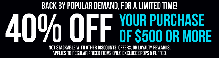 40% Off Purchases of $500+