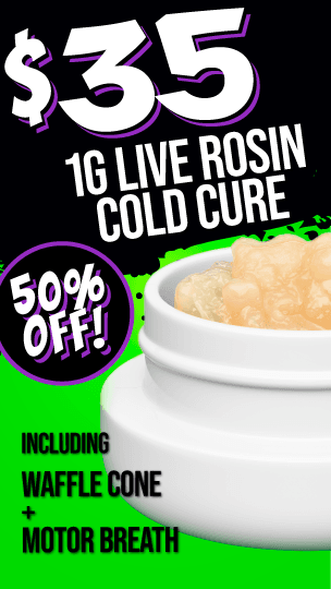 50% Off Live Rosin Cold Cure