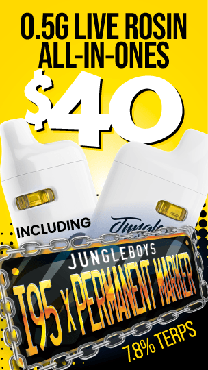0.5G Live Rosin All-In-Ones for $40 - Cannabis deal image