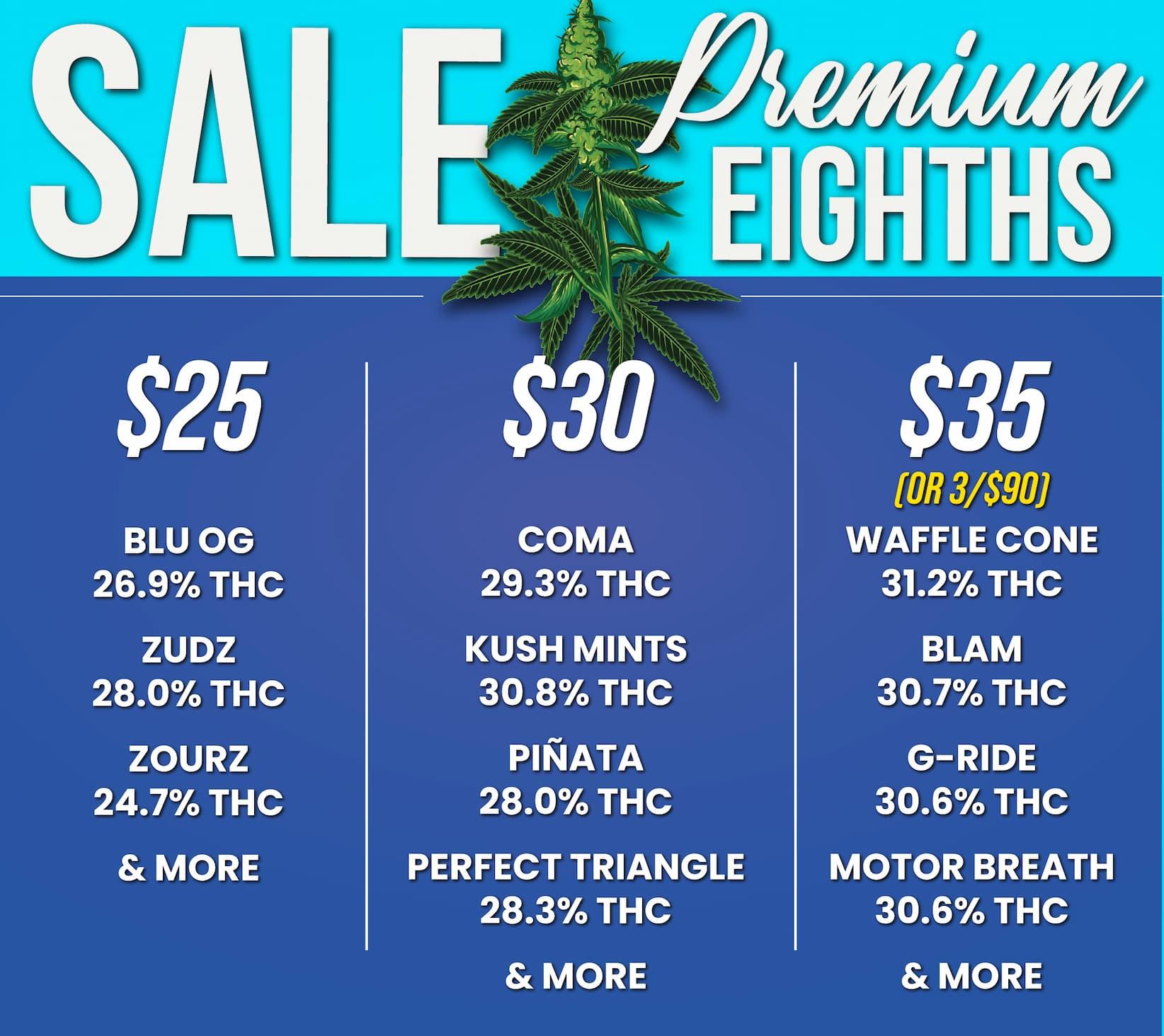 Premium Eighths On Sale - Cannabis deal image