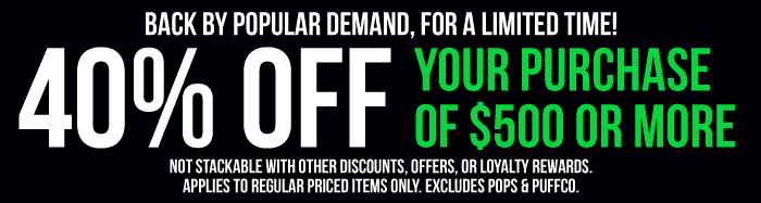 40% Off Purchases of $500+