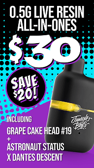 0.5G Live Resin All-In-Ones for $30 - Cannabis deal image